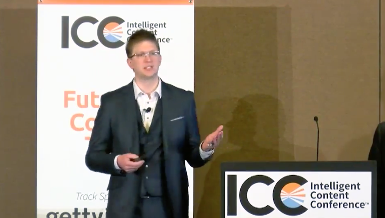 Matthew Balogh Speaking at Intelligent Content Conference 2017